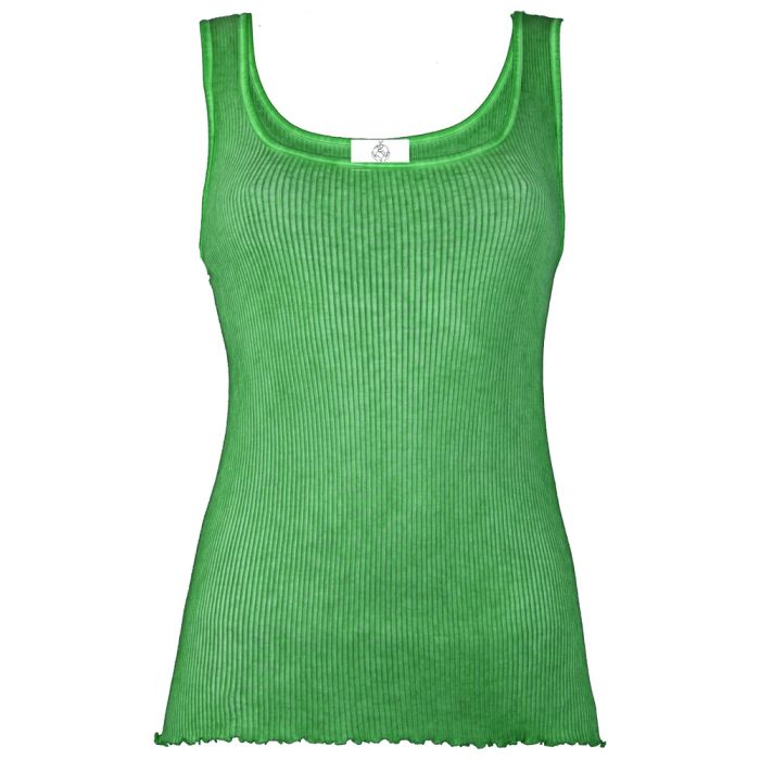 100% Bio Baumwolle Unterhemd ARIA S/L gerippt Pflanzenfarbe von Madiva Ecofuture®