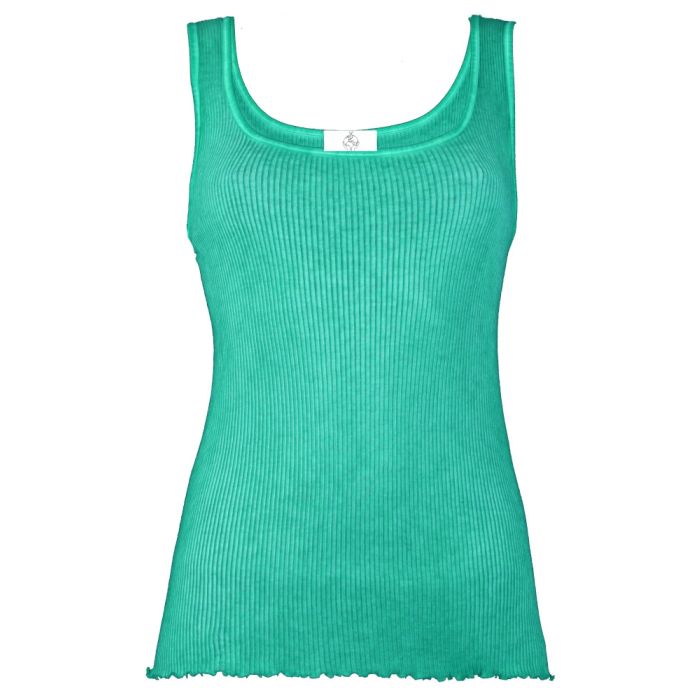 100% Bio Baumwolle Unterhemd ARIA S/L gerippt Pflanzenfarbe von Madiva Ecofuture®