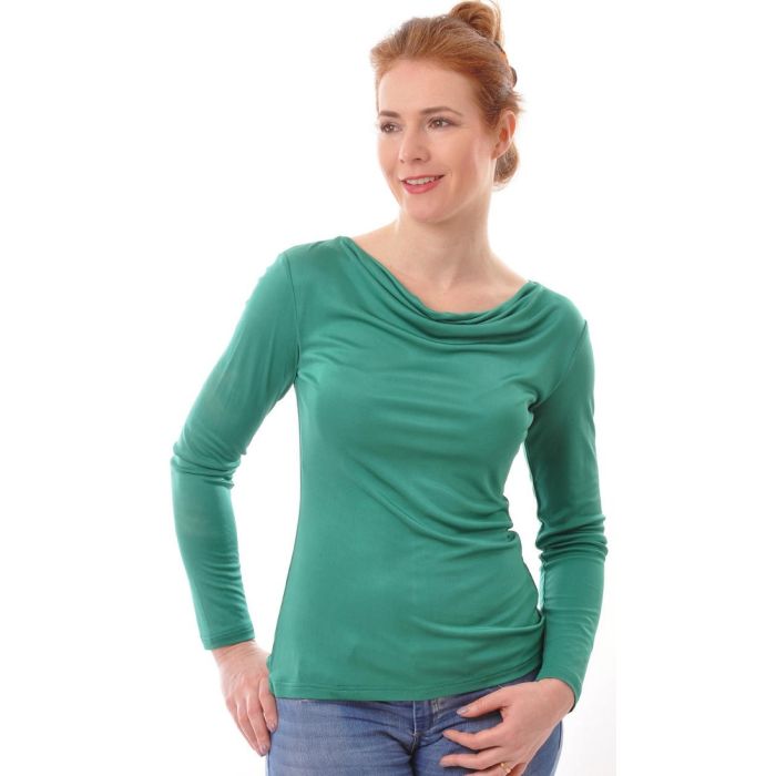 100% Bio Seide WASSERFALL SHIRT Interlock von Alkena