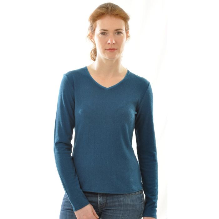 100% Bouretteseide LANGARM SHIRT von Alkena