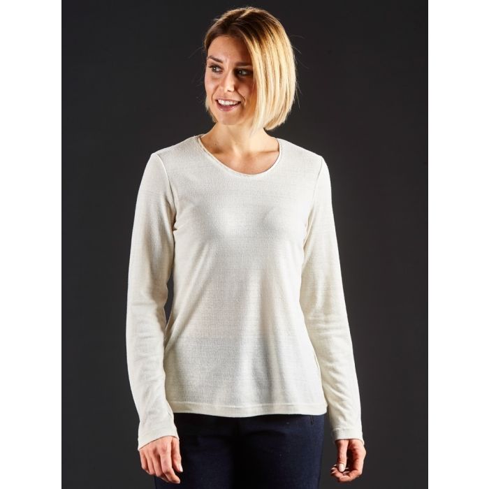 100% Bouretteseide RUNDHALS SHIRT von Kokon Zwo