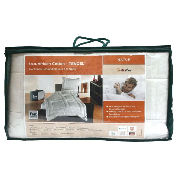 100% Lyocell Sommerdecke dünn AFRICAN COTTON f.a.n. Frankenstolz