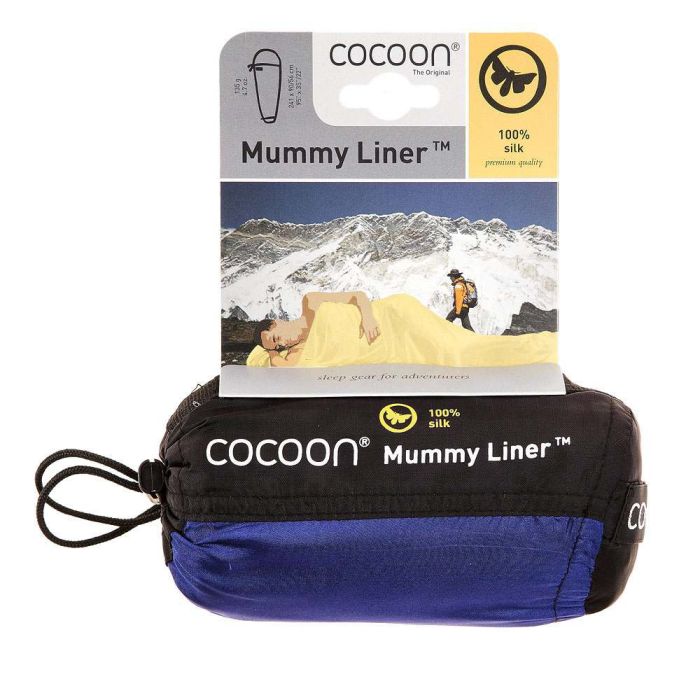 100% Seide Innenschlafsack MUMMY LINER Premium Silk von Cocoon®