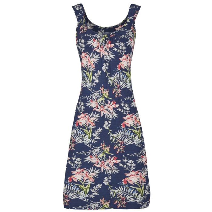 Viskose Sommerkleid blau-bunt von Ringella