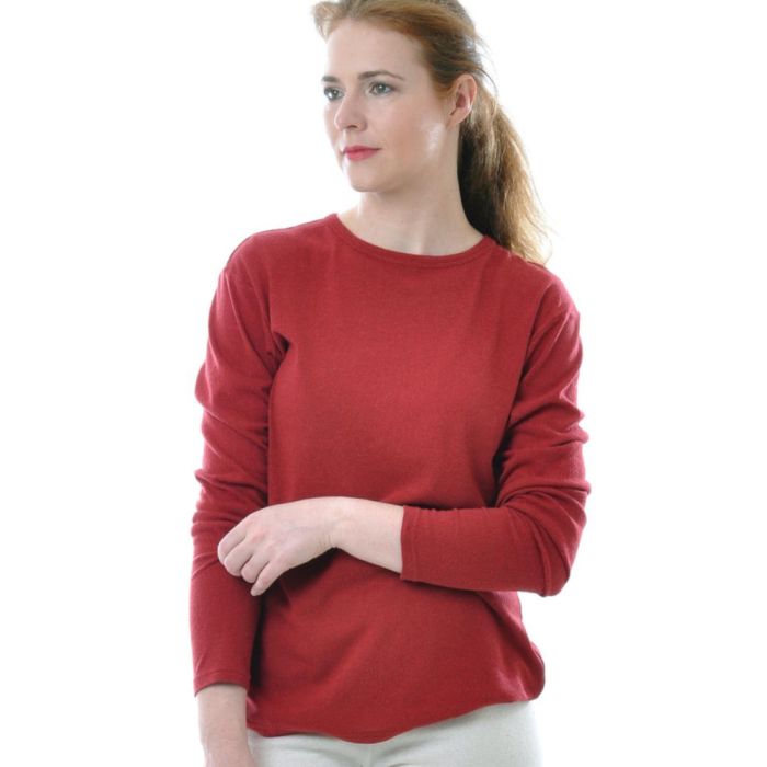 100% Bio Bouretteseide LANGARM SHIRT von Alkena