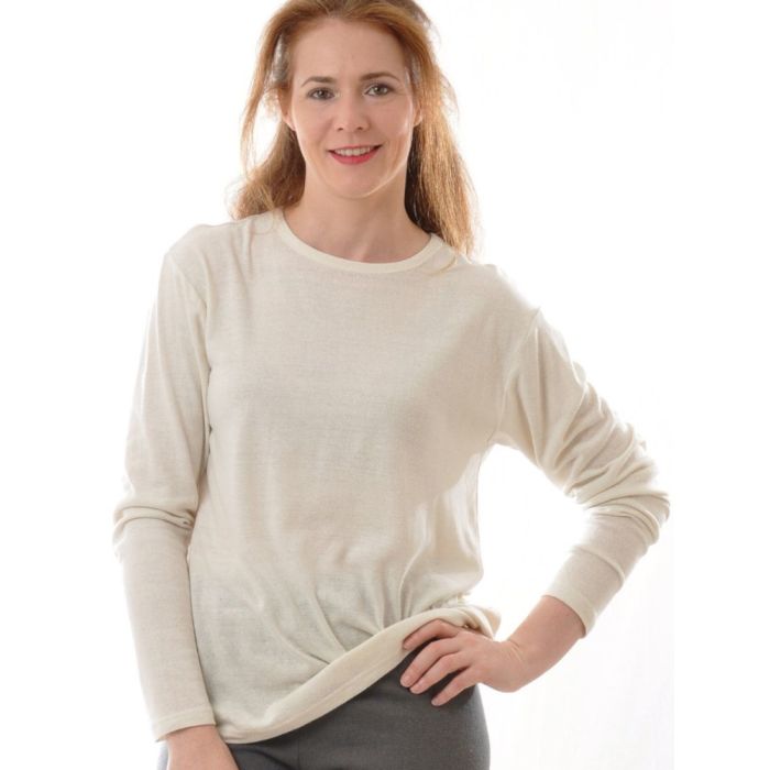 100% Bio Bouretteseide LANGARM SHIRT von Alkena