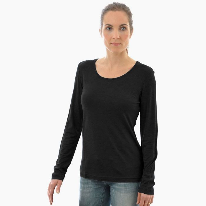 55% Seide 45% Wolle LANGARM-SHIRT von Alkena