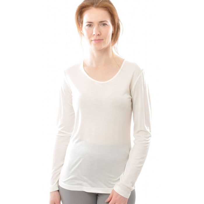 55% Seide 45% Wolle LANGARM-SHIRT von Alkena