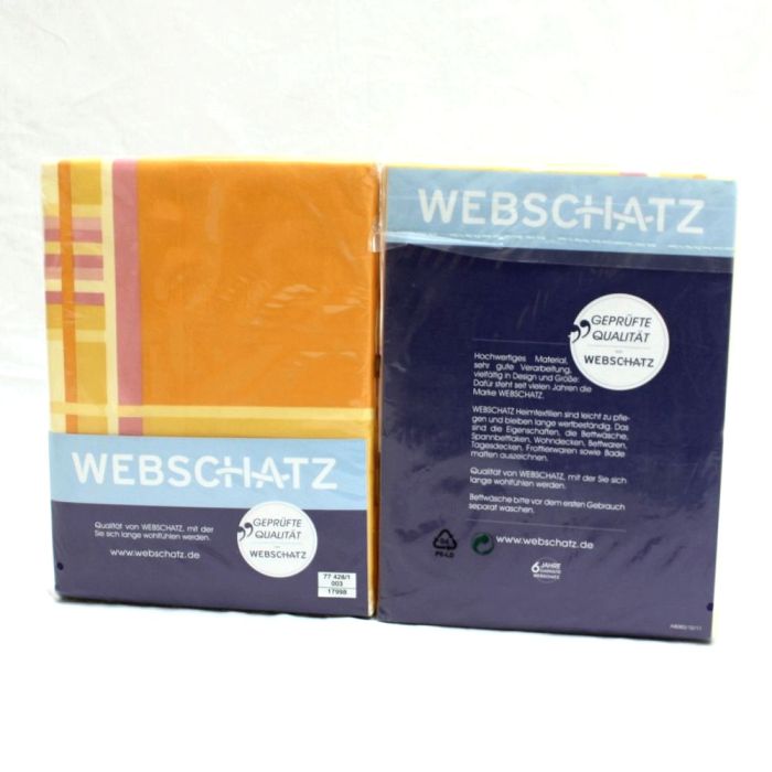 Microfaser Bettwäsche GELB ORANGE von Webschatz