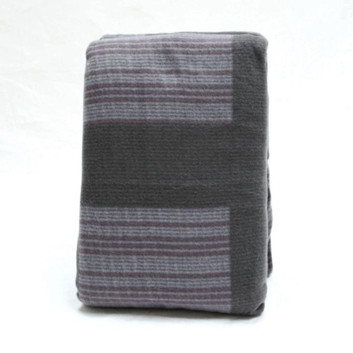 Warme Microfaser Fleece Bettwäsche GRAU LILA von Scotti