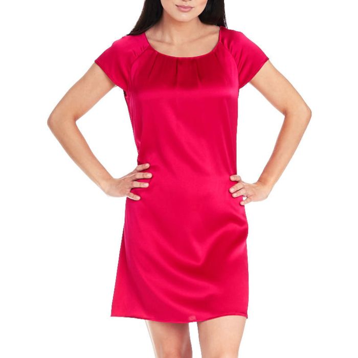 Seide Kurzarm Nachtkleid SEDUZIONE DI SETA von Gattina