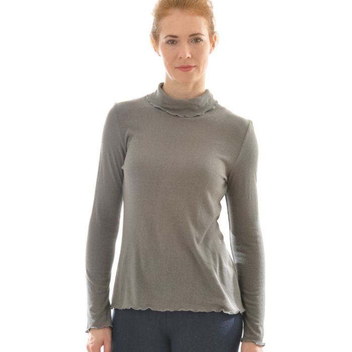 100% Bio Bouretteseide ROLLKRAGEN SHIRT von Alkena