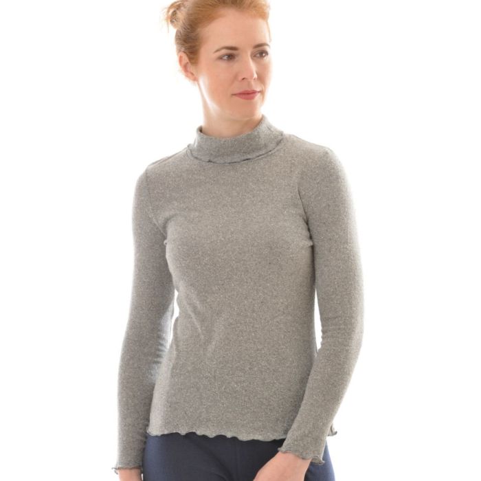 100% Bio Bouretteseide ROLLKRAGEN SHIRT von Alkena