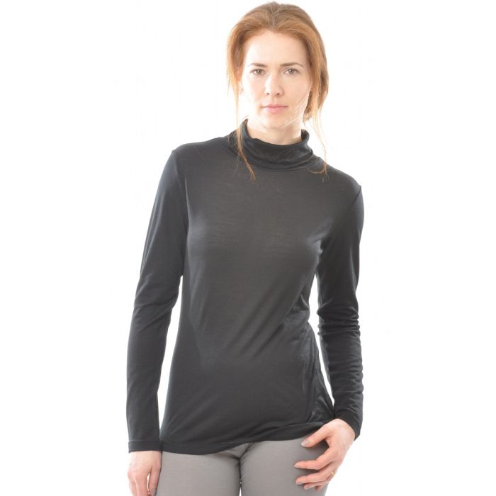 55% Seide 45% Wolle ROLLKRAGEN-SHIRT von Alkena