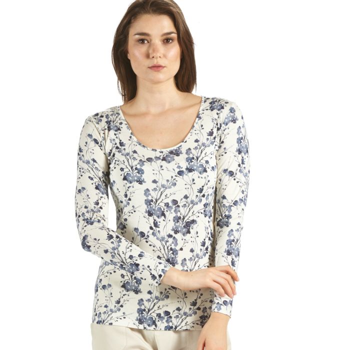Seide mit Bio-Baumwolle kbA LANGARM SHIRT Basic von Kokon Zwo