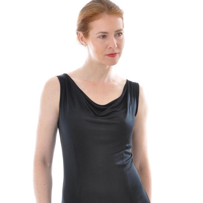 100% Bio-Seide WASSERFALL TOP Interlock von Alkena