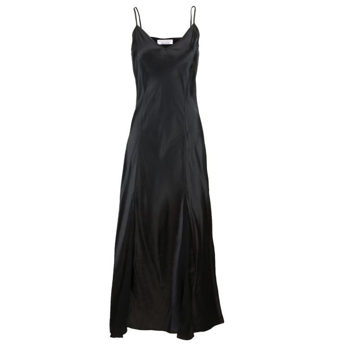 100% Seide Nachtkleid lang KLASSIK SATIN von Eva B. Bitzer