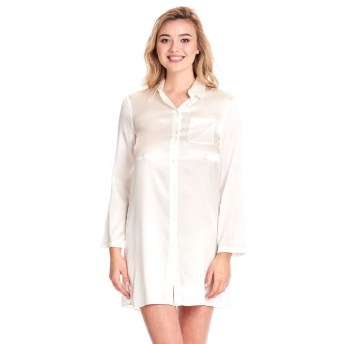 Seide Sleepshirt SEDUZIONE DI SETA von Gattina
