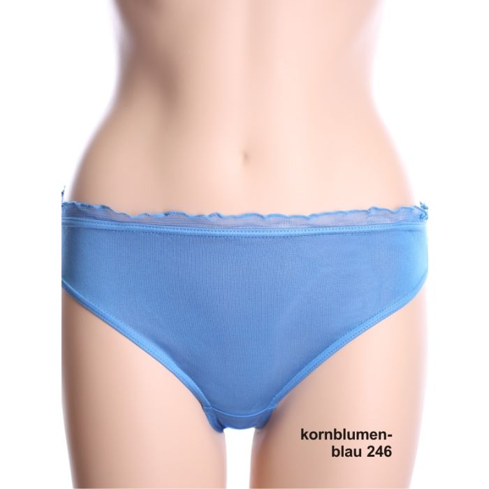100% Seide SLIP mit Rüsche von Kokon Zwo