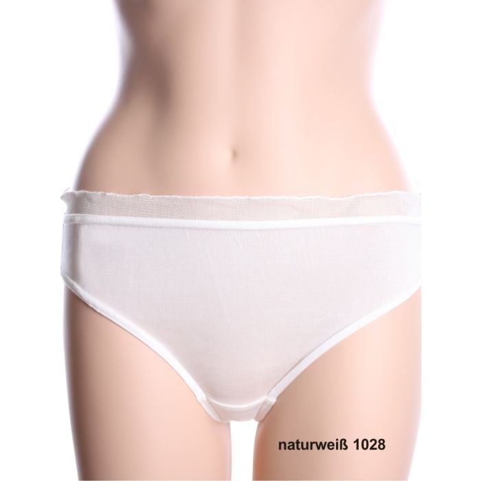 100% Seide SLIP mit Rüsche von Kokon Zwo