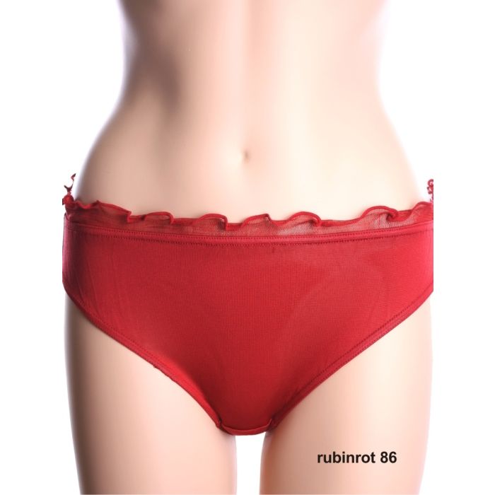 100% Seide SLIP mit Rüsche von Kokon Zwo