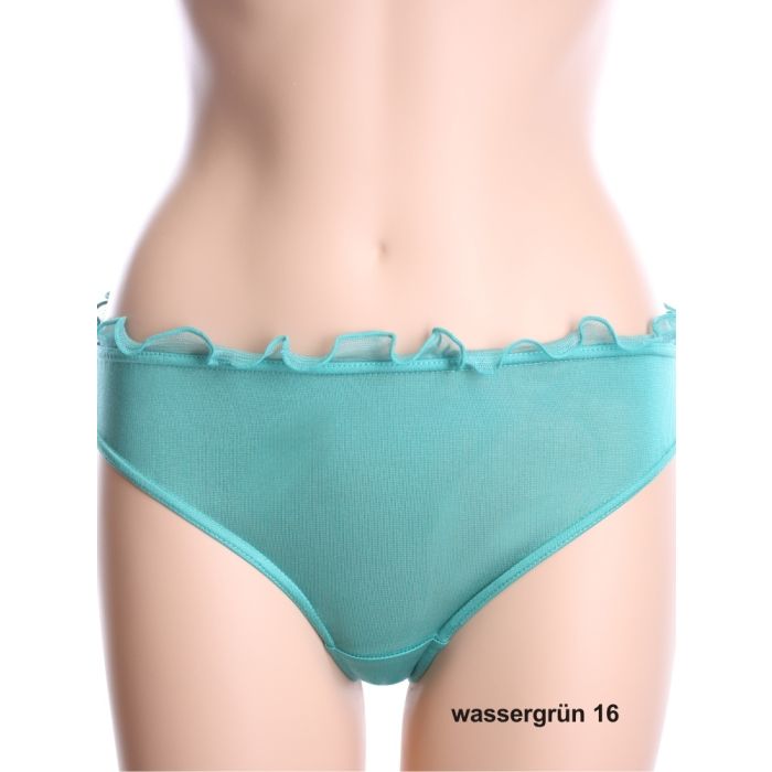 100% Seide SLIP mit Rüsche von Kokon Zwo
