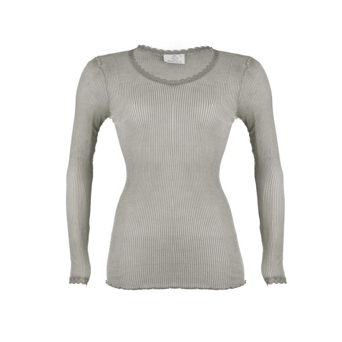 Wolle-Seide Langarm Shirt BREEZE M/L gerippt von Madiva Ecofuture®