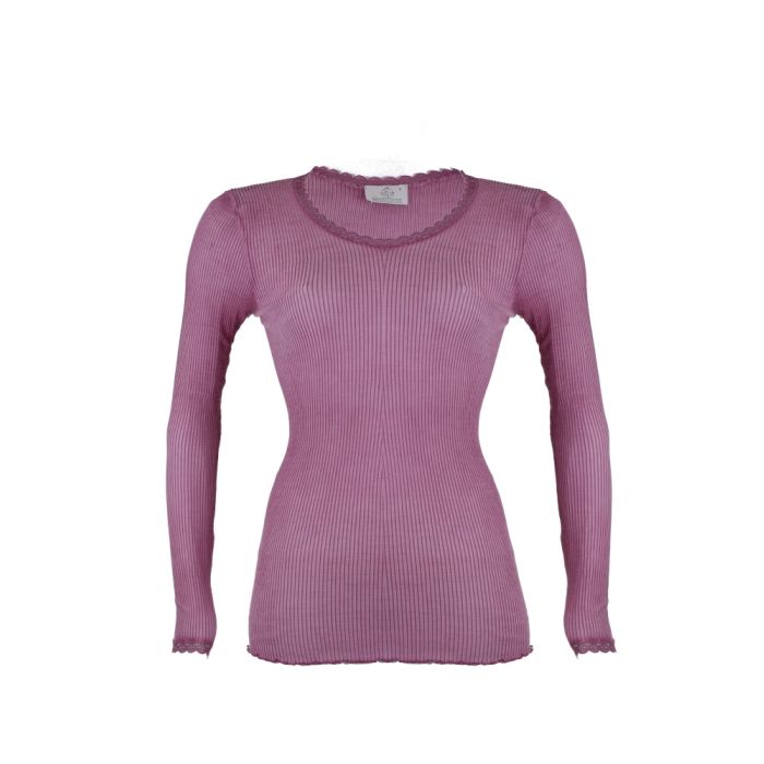 Wolle-Seide Langarm Shirt BREEZE M/L gerippt von Madiva Ecofuture®