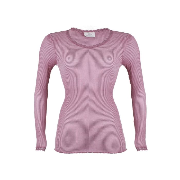 Wolle-Seide Langarm Shirt BREEZE M/L gerippt von Madiva Ecofuture®