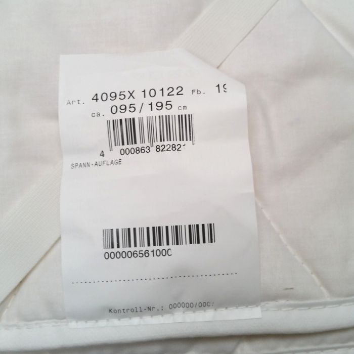 100% Baumwolle Unterbett NATUR COTTON Matratzenauflage B-Ware f.a.n.