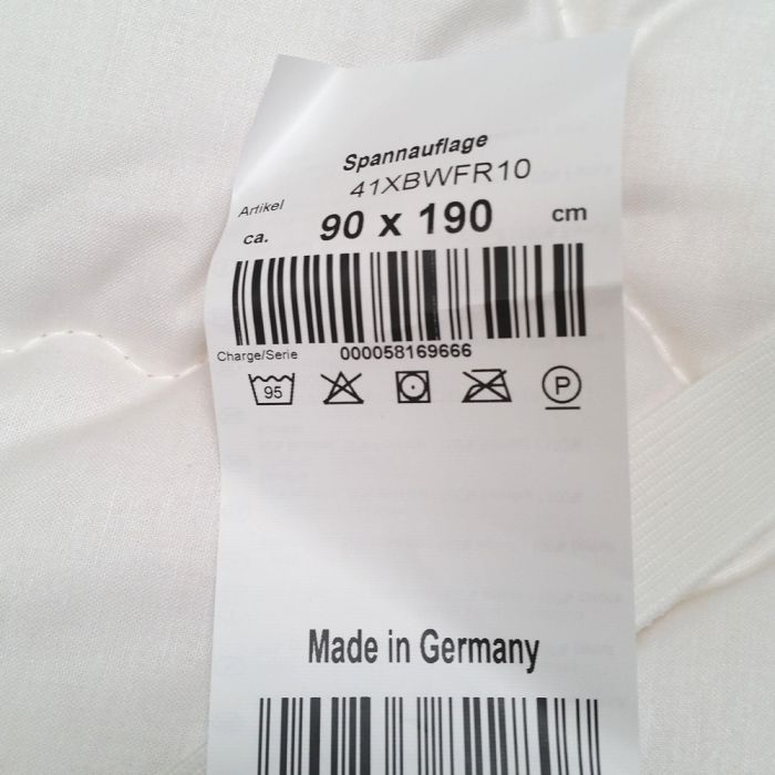 100% Baumwolle Unterbett WASH COTTON kochfest 1B-Ware f.a.n.