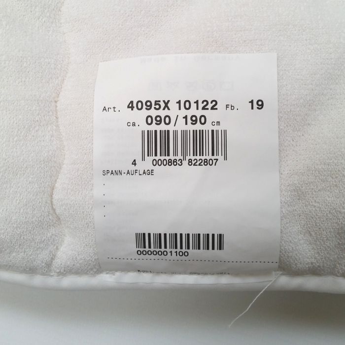 100% Baumwolle Unterbett WASH COTTON kochfest 1B-Ware f.a.n.