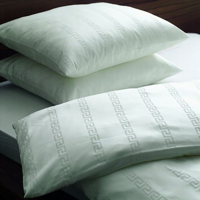 Bettwäsche 100% Lyocell Classic MÄANDER elfenbein von HEFEL