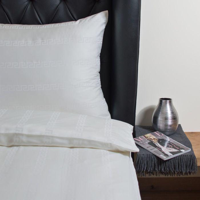 Bettwäsche 100% Lyocell Classic MÄANDER elfenbein von HEFEL