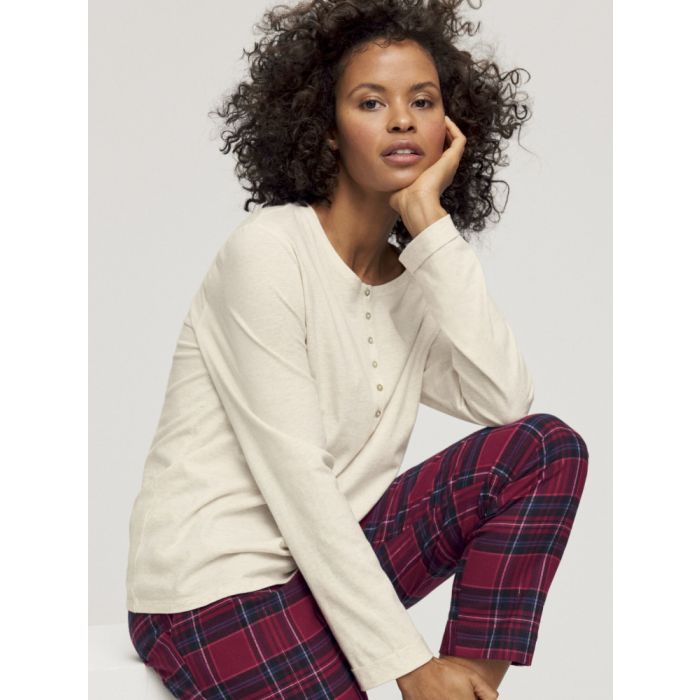 Bio-Baumwolle Langarm Shirt LOUNGE ME COTTON von Triumph