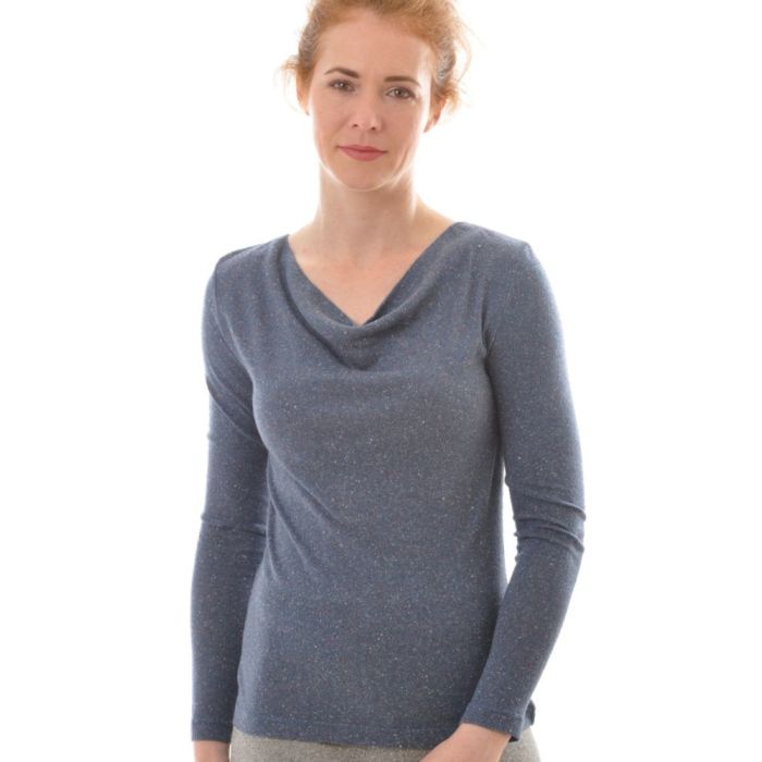 100% Bio Bouretteseide WASSERFALL SHIRT von Alkena