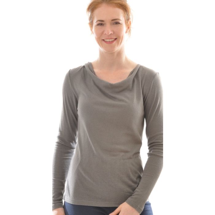 100% Bio Bouretteseide WASSERFALL SHIRT von Alkena