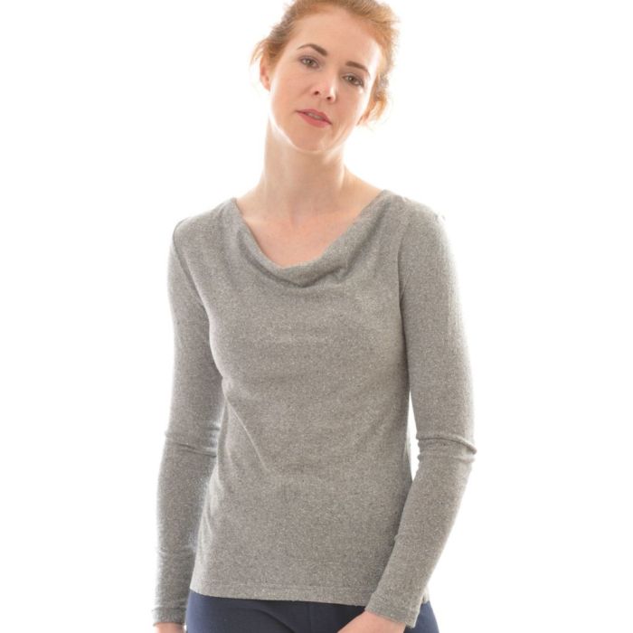 100% Bio Bouretteseide WASSERFALL SHIRT von Alkena