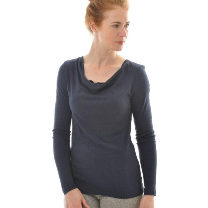100% Bio Bouretteseide WASSERFALL SHIRT von Alkena