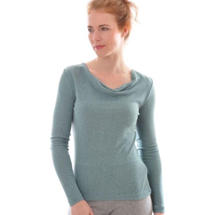 100% Bio Bouretteseide WASSERFALL SHIRT von Alkena