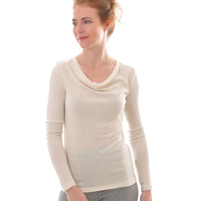 100% Bio Bouretteseide WASSERFALL SHIRT von Alkena