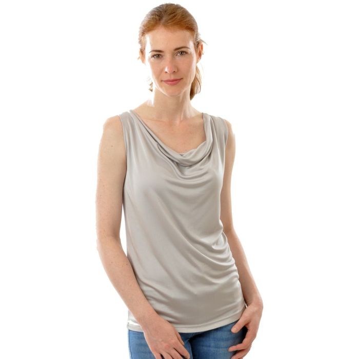 100% Bio-Seide WASSERFALL TOP Interlock von Alkena