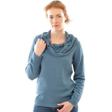 100% Bouretteseide Strick PULLOVER von Alkena