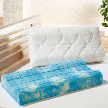 f.a.n. Gelschaum Nackenkissen GELAX Sleep + Care 60° waschbar