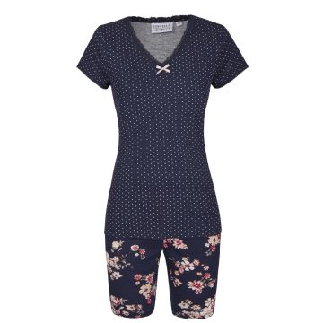 Modal Sommer Pyjama Mustermix blau-rosa von Ringella