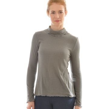 100% Bio Bouretteseide ROLLKRAGEN SHIRT von Alkena