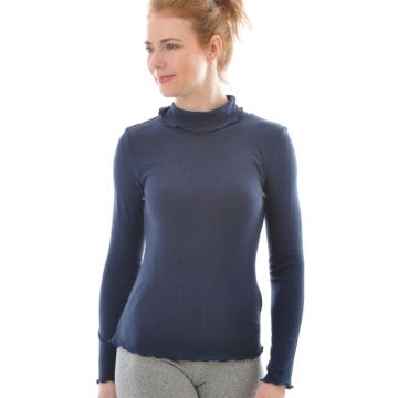 100% Bio Bouretteseide ROLLKRAGEN SHIRT von Alkena