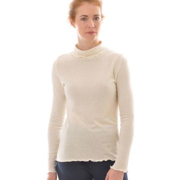 100% Bio Bouretteseide ROLLKRAGEN SHIRT von Alkena