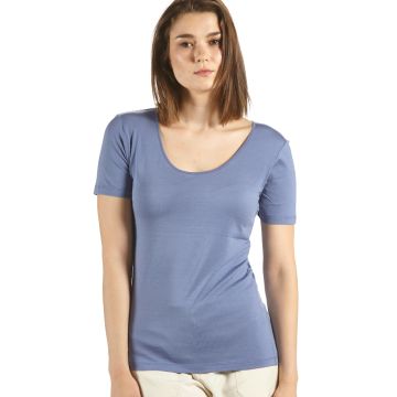 Seide mit Bio-Baumwolle kbA T-SHIRT Basic von Kokon Zwo