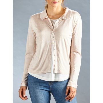 Seide mit Leinen Cardigan CINDA von Kokon Zwo